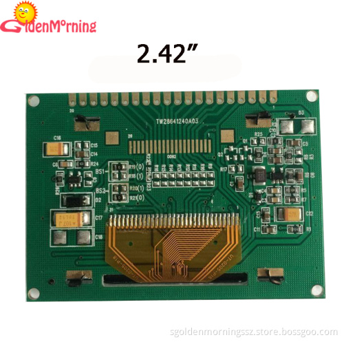 2.42-inch OLED Display Module with 128x64px Resolution, white Color